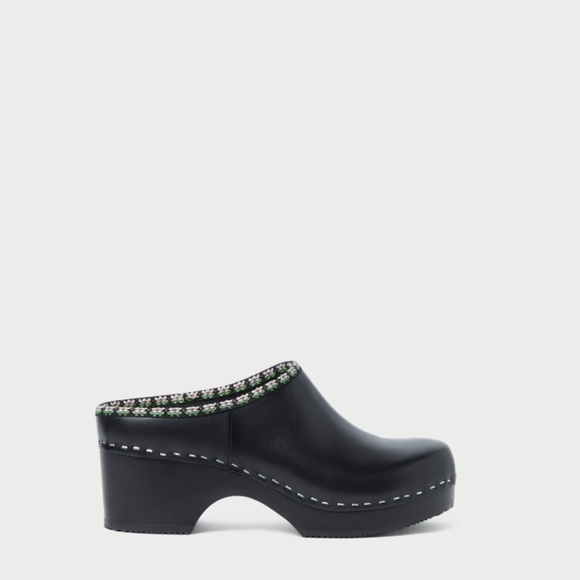 Loeffler Randall Maude Black Leather Clogs (Size 8) BNIB - Picture 3 of 7